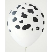 White Cow Design Printed Balloons 